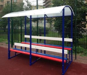 Купить Трибуна на 12 человек с козырьком (брус) в Екатеринбурге 