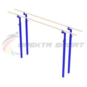 Купить Брусья гимнастические мужские массовые со стеклопластиковыми жердями (уличн. под бетонирование) в Екатеринбурге 