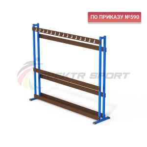 Купить Стеллаж для лыж двусторонний (на 30 пар) ЛХ2 в Екатеринбурге 