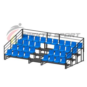 Купить Трибуна для зрителей 4 ряда на 34 места с перилами в Екатеринбурге 