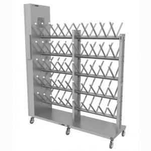 Купить Сушильный стеллаж для обуви "SL2 Лидер -Премиум" мобильный двусторонний 50 пар 2000Х1730Х50мм в Екатеринбурге 