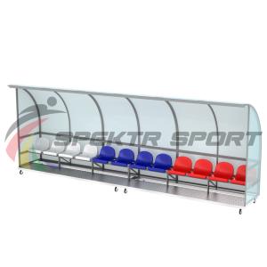 Купить Кабинка для игроков и судей мобильная на 12 мест в Екатеринбурге 