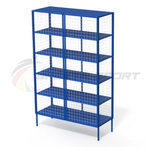 Купить Стеллаж для хранения инвентаря закрытый 1250х750х1500 (разборный) в Екатеринбурге 