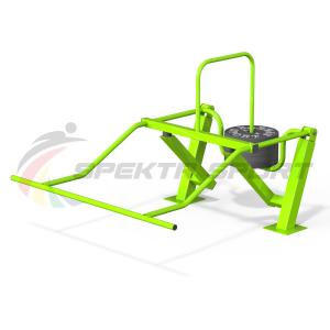 Купить Уличный силовой тренажер для комбинированного жима на верхнюю и нижнюю часть тела, мышцы кора в Екатеринбурге 