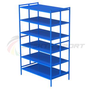 Купить Стеллаж для спортинвентаря открытый двойной (полки металл) в Екатеринбурге 