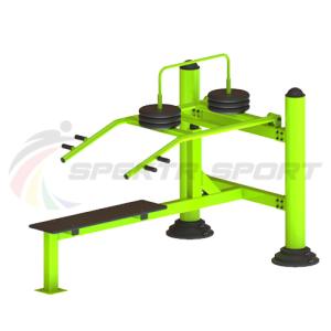 Купить Уличный тренажер для развития мускулатуры плечевого пояса с изменяемой нагрузкой из положения лежа в Екатеринбурге 