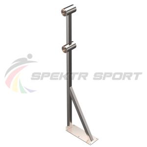 Купить Стойка балетного станка двухрядного напольная Фуэте (нерж. сталь) в Екатеринбурге 