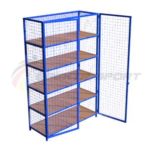 Купить Стеллаж для хранения инвентаря закрытый 2200х500х2500 (разборный) в Екатеринбурге 