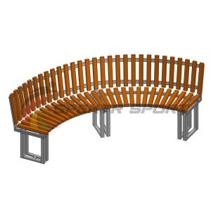 Купить Диван парковый со спинкой полукруглый Веер в Екатеринбурге 