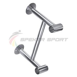 Купить Кронштейн пристенный двухрядного балетного станка Гран Батман из нерж стали в Екатеринбурге 