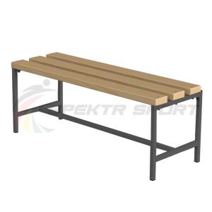 Купить Скамейка для раздевалок без спинки (цельная) 1000 мм в Екатеринбурге 