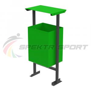 Купить Урна для мусора прямоугольная с навесом «Бабочка» в Екатеринбурге 