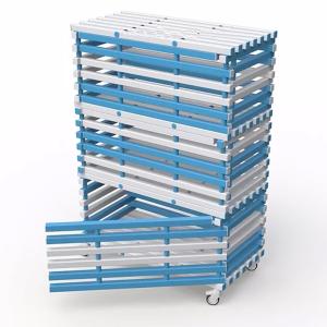 Купить Стеллаж 3-х секционный закрывающийся, разборный жесткий ПВХ 1380х720х2005 мм в Екатеринбурге 