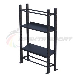 Купить Модульный стеллаж для гантелей, гирь и медболов 1320х430х1950 в Екатеринбурге 