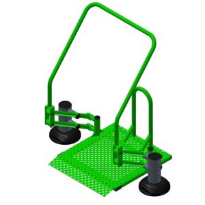 Купить Тренажер уличный для людей с ОВЗ Подтягивание на платформе ТС 1002 в Екатеринбурге 