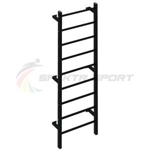 Купить Шведская стенка метал. с прорез. перекладинами Джет 1П цв. черный в Екатеринбурге 