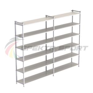 Купить Стеллаж для хранения инвентаря открытый (полки металл) 1900*2500*350 мм в Екатеринбурге 