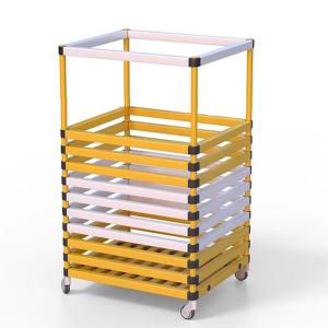 Купить Корзина для хранения инвентаря 600х600х1000 мм ПВХ  (закругленный профиль) в Екатеринбурге 