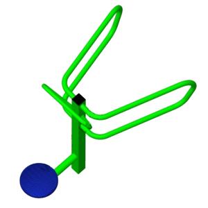 Купить Уличный тренажер взрослый Диск + Брусья ТС 110-2 в Екатеринбурге 