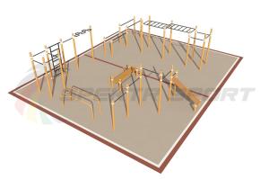 Купить Площадка уличная для воркаут Дворовая 3_76mm в Екатеринбурге 