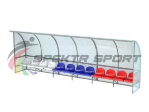 Купить Кабинка для игроков и судей на 12 мест в Екатеринбурге 