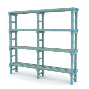 Купить Стеллаж для инвентаря в бассейн жесткий ПВХ 2000х345х1800 мм в Екатеринбурге 