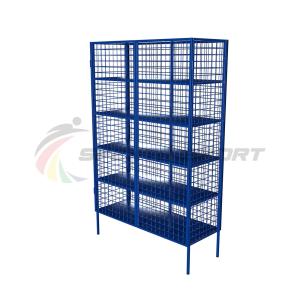 Купить Стеллаж для хранения инвентаря закрытый 1250х500х2000 (разборный) в Екатеринбурге 