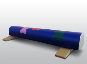 Купить Бревно гимнастическое 1,5м круглое напольное мягкое с аппликацией (с опорами) в Екатеринбурге 