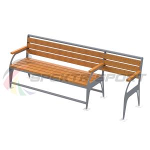 Купить Скамья с местом для коляски в Екатеринбурге 